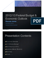 SIA 2012 Budget Update