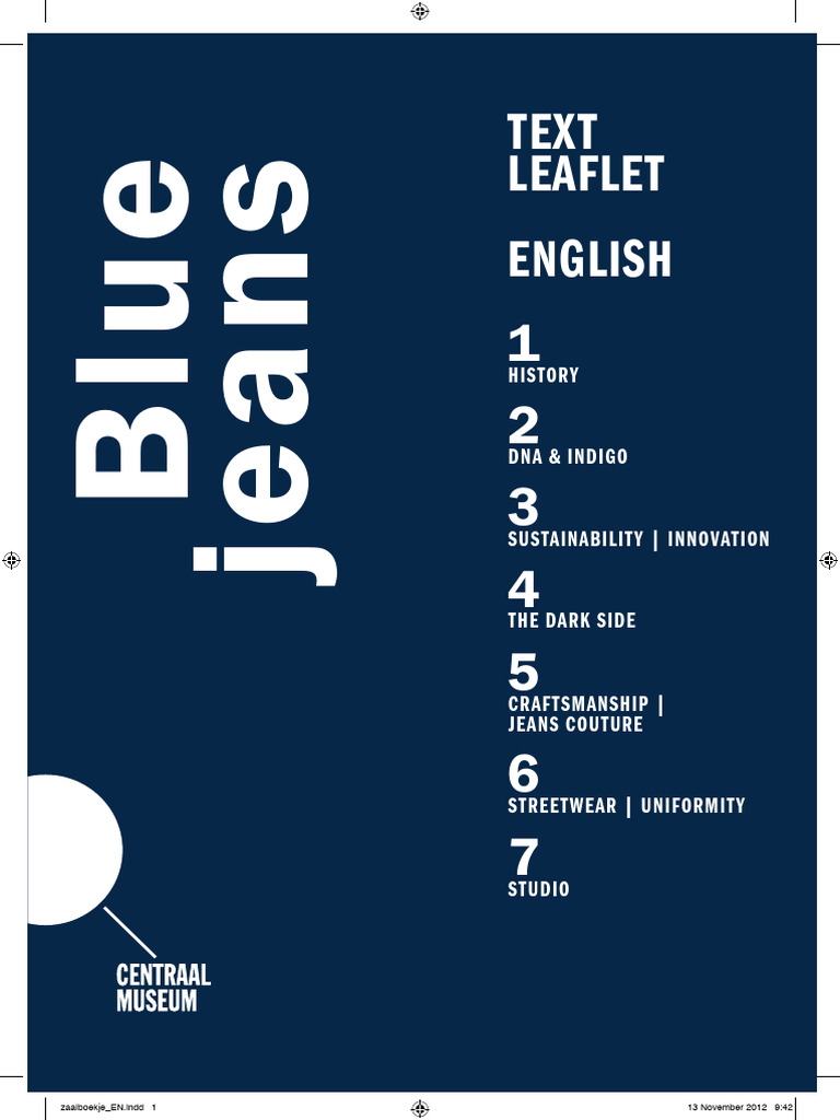 Blue Jeans - The Master of The Blue Jeans | PDF | Jeans | Dyeing