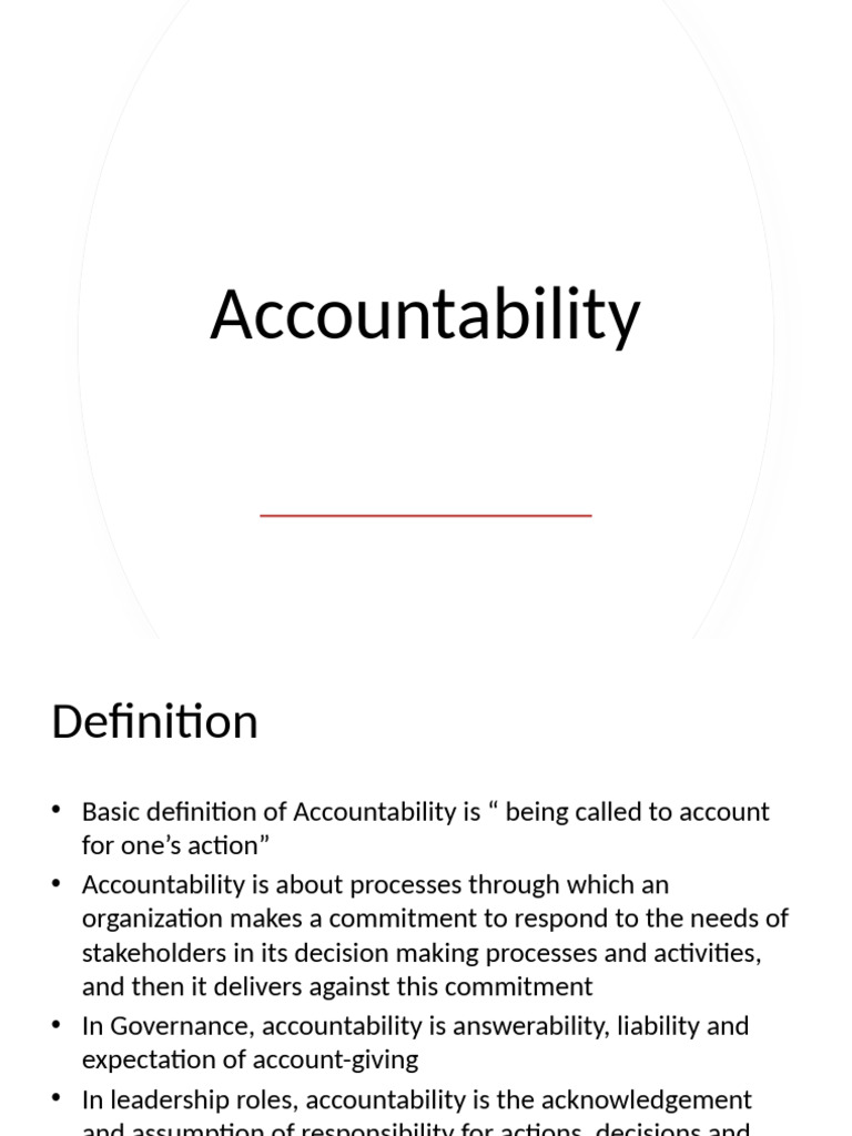 Understanding Accountability in Organizations | PDF | Political ...