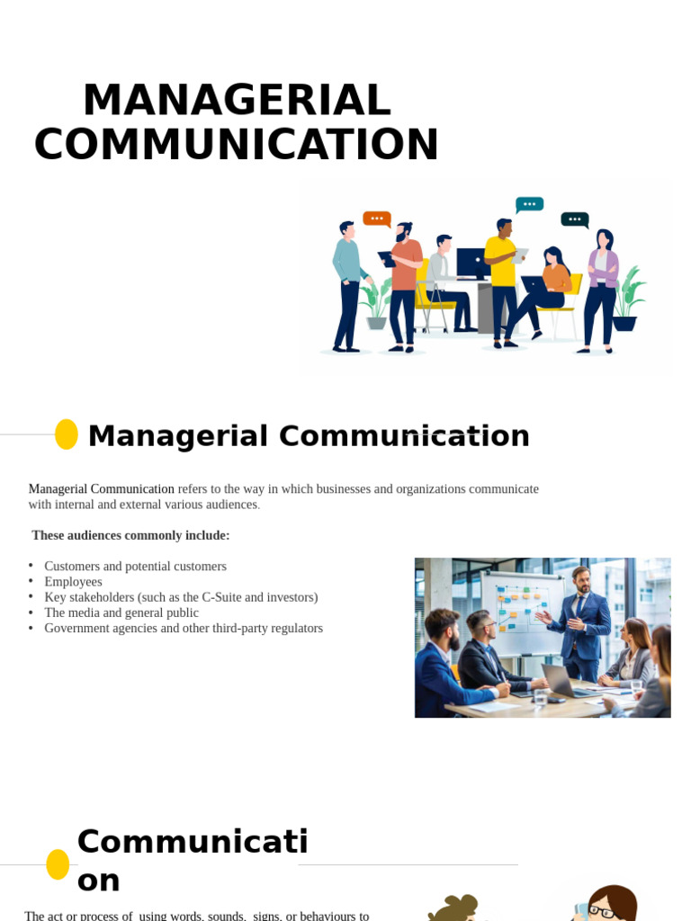 Effective Managerial Communication Guide | PDF | Communication ...