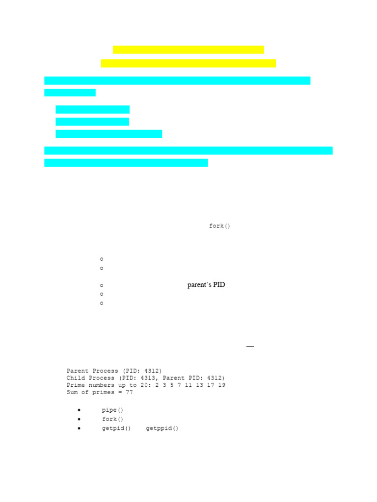 C Programming Assignment: IPC Tasks | PDF | Prime Number | Command Line ...
