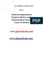 Skripsi Tehnik Informatika Studi Dan Implementasi Kompresi Berkas Audio Memanfaatkan Metode Linear Prediction