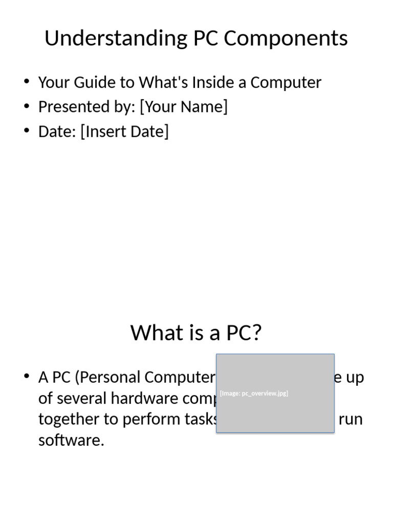 Guide to Understanding PC Components | PDF | Graphics Processing Unit ...
