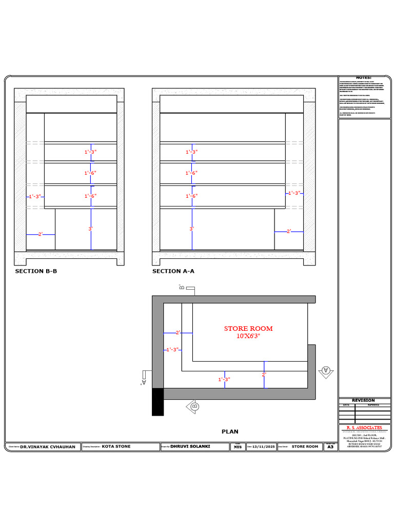 Store Room Design Drawing Details | PDF