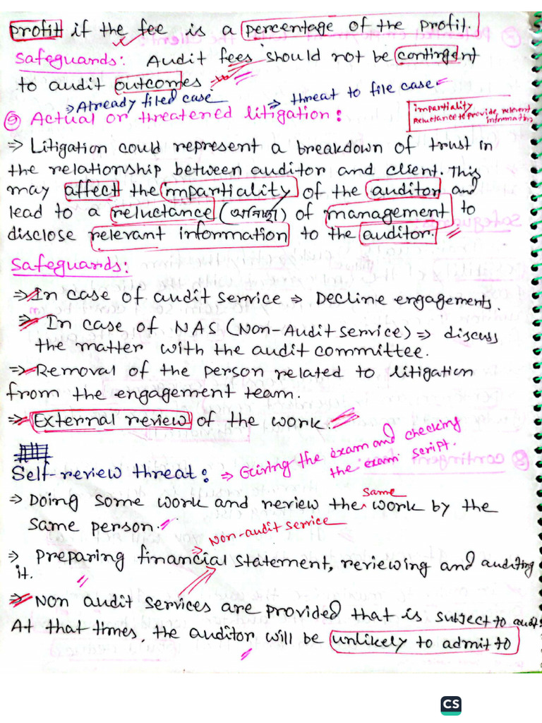 Audit Class Note Special | PDF