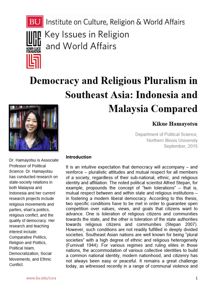 Democracy and Pluralism in Southeast Asia | PDF | Malaysia | Islamism