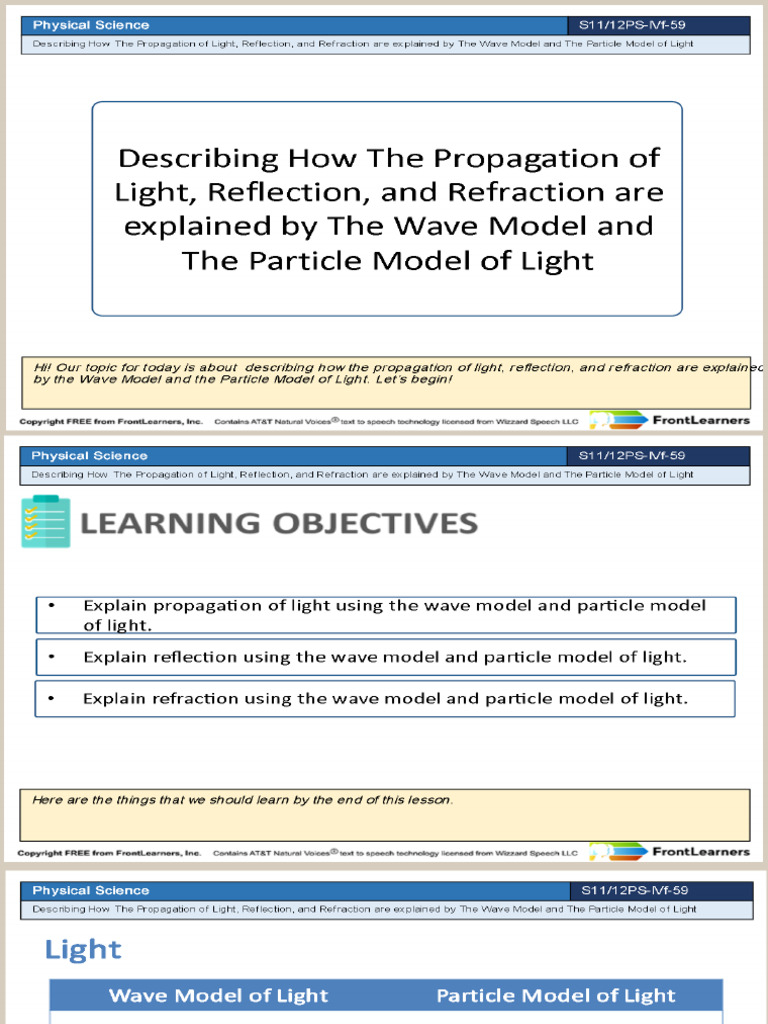Propagation of Light | PDF