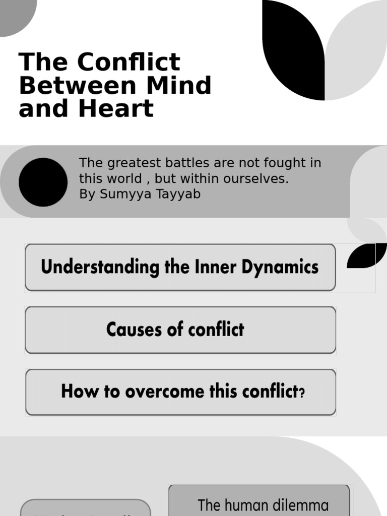 The Conflict Between Mind and Heart We Face | PDF | Mind | Emotions