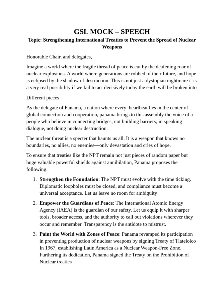Strengthening Nuclear Treaty Compliance | PDF | Treaty On The Non ...