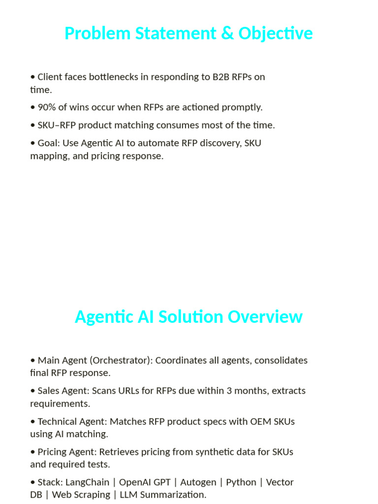 AI-Driven RFP Automation Solution | PDF
