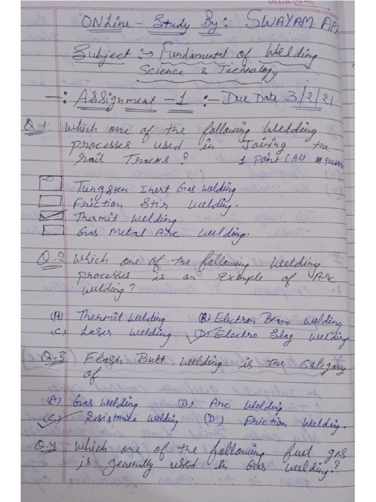 welding technology notes 1 | PDF