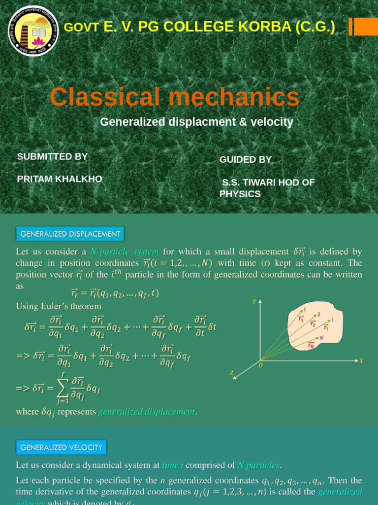 Classical Mechanics PRITAM | PDF