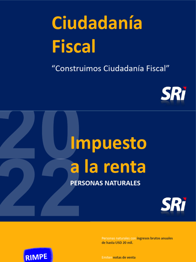 Guia de Impuesto A La Renta Naturales 2022 - v. 03 2023 | PDF ...
