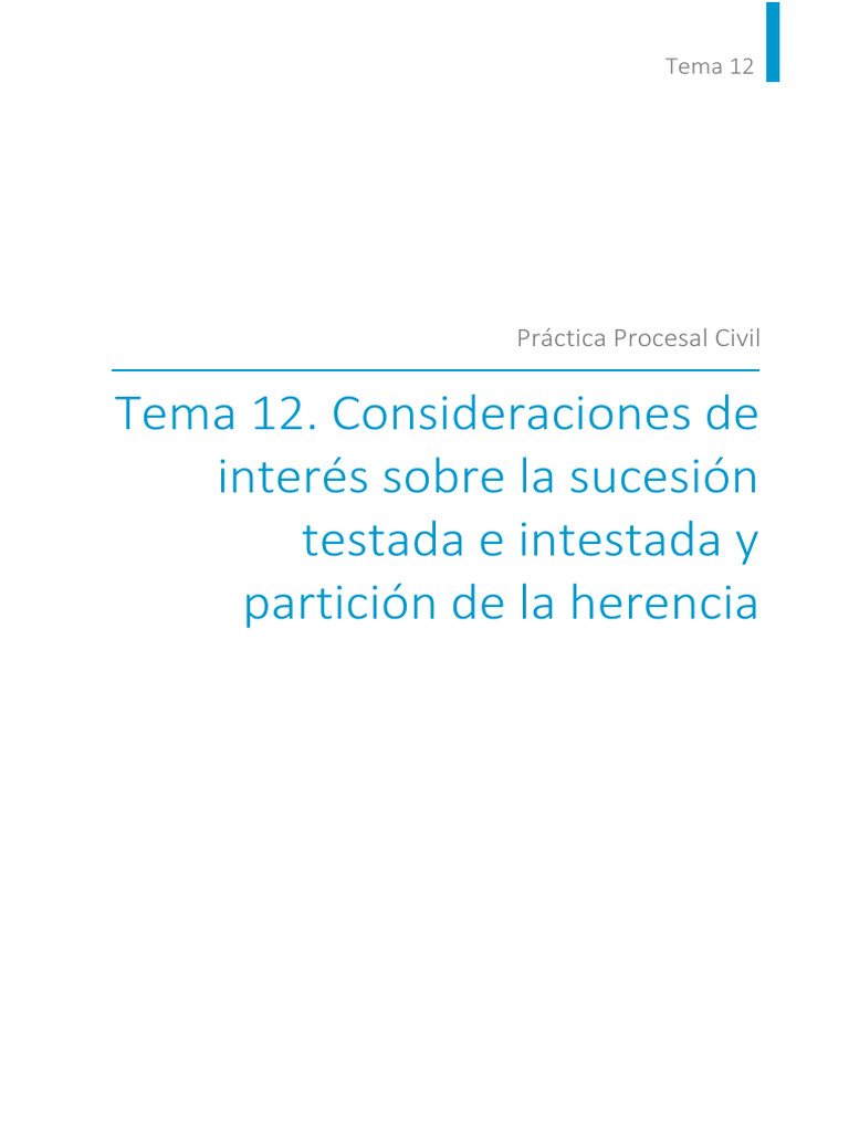 Sucesión Testada e Intestada en Herencias | PDF | Herencia | Ley procesal
