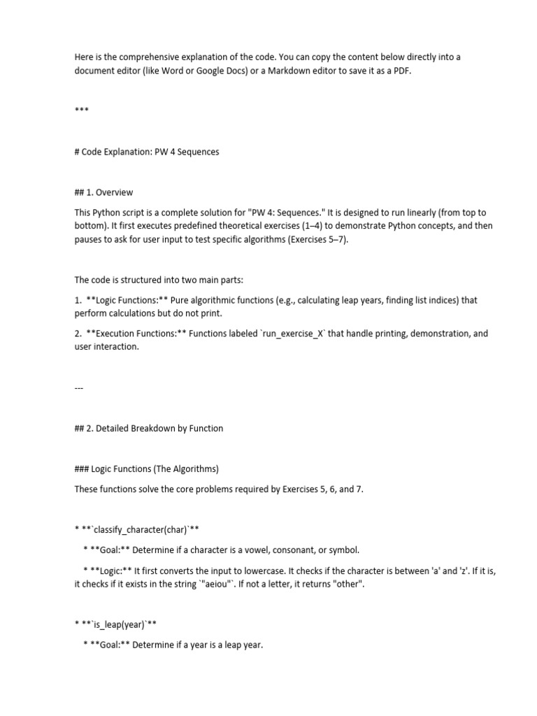 PW 4 | PDF | Control Flow | Computer Programming