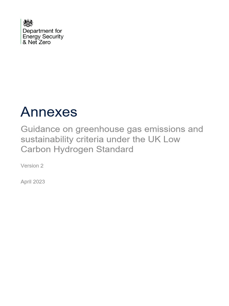 UK Low Carbon Hydrogen Standard Guide | PDF | Natural Gas | Chemical ...