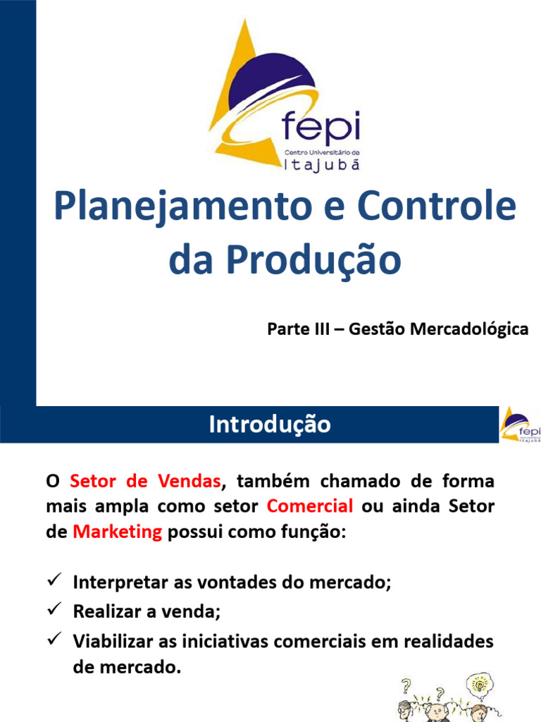 Gestão Mercadológica e Previsão de Vendas | PDF | Marketing | Mercado ...