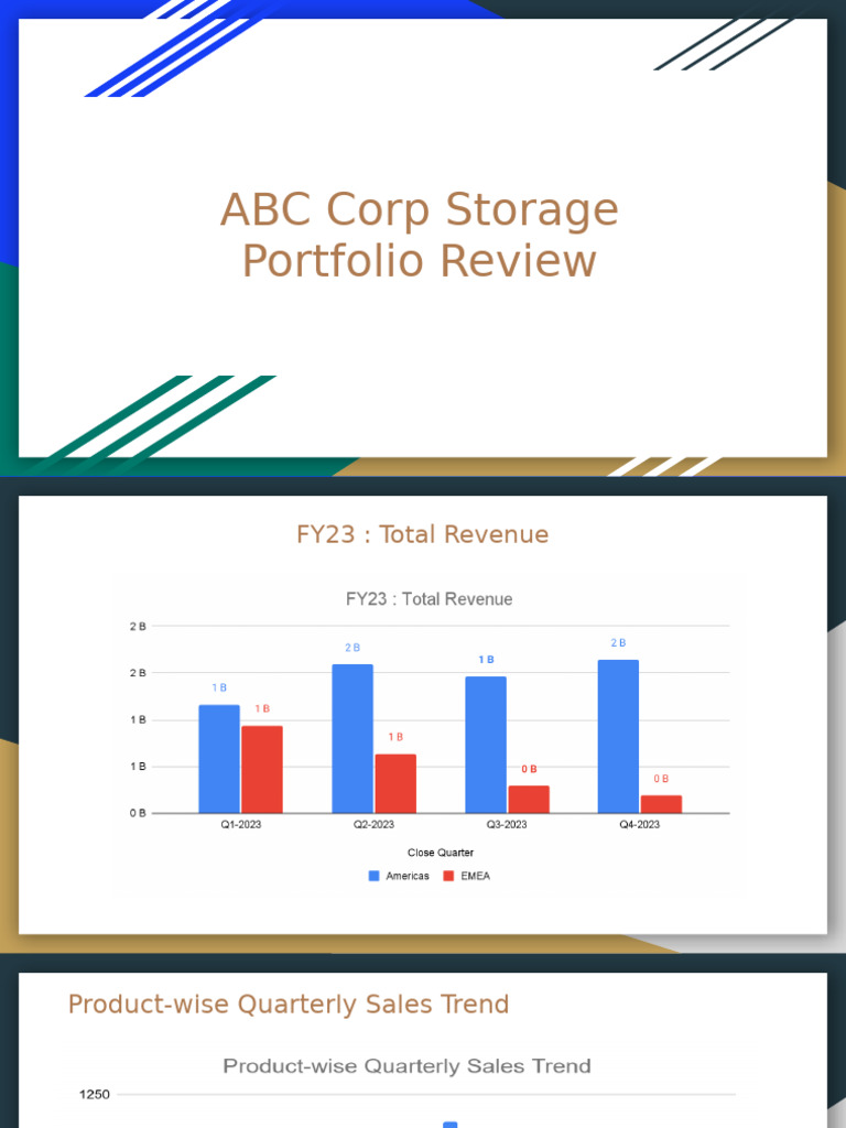 ABC Corp Storage Portfolio Review | PDF