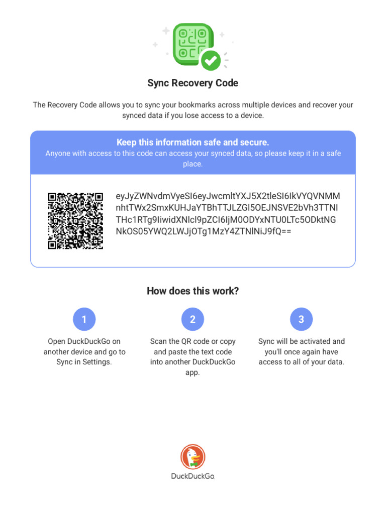 Sync Data Recovery - DuckDuckGo | PDF