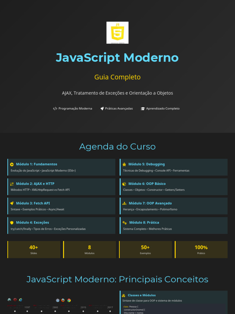 Guia Completo de JavaScript Moderno | PDF | Ajax (programação) | Script ...