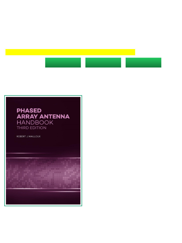 Phased Array Antenna Handbook, Third Edition Mailloux: Mirror Link