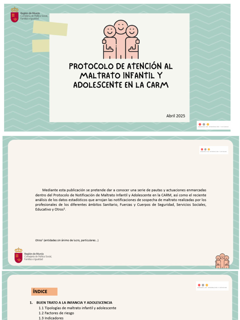 Protocolo de Maltrato Infantil en Murcia | PDF | Abuso infantil | Violencia