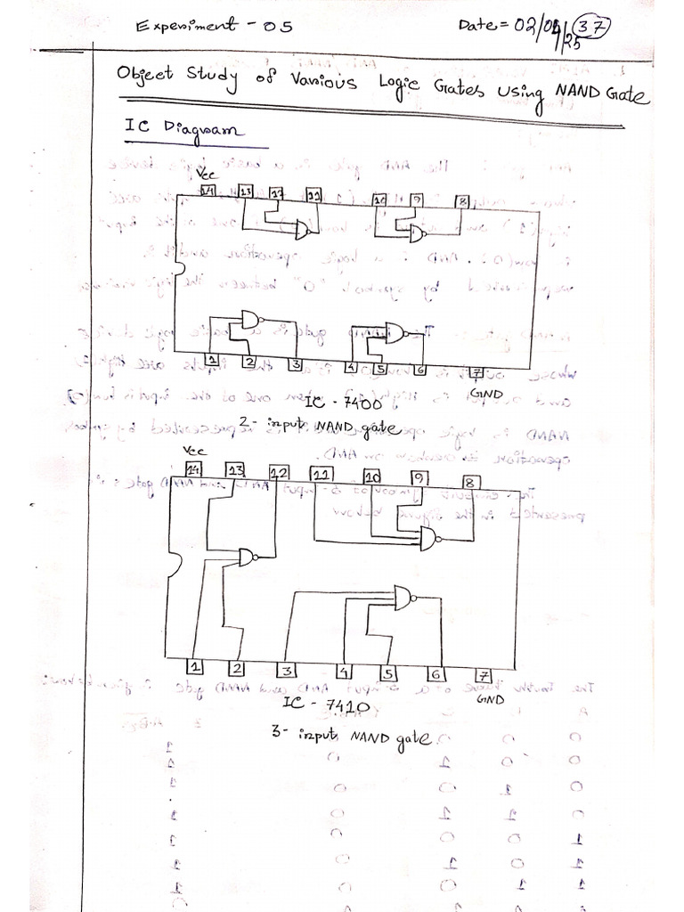 Logic Gates Using NAND | PDF