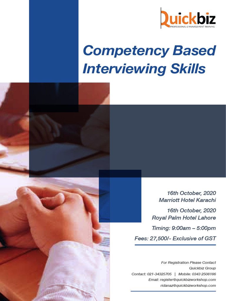 Competency-Based Interviewing Workshop | PDF | Interview ...