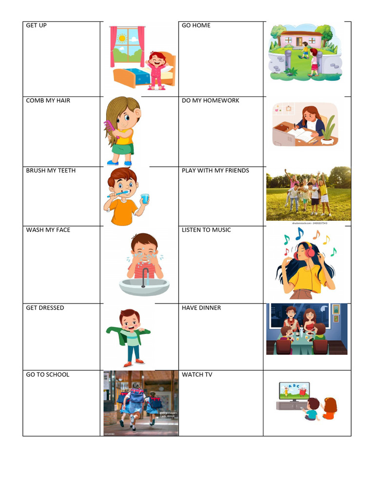 Daily Routines and School Life Activities | PDF