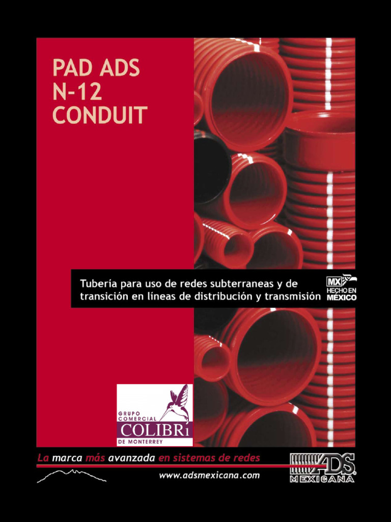 Tuberías PAD ADS N-12: Alta Densidad y Eficiencia | PDF | Ingeniería de ...