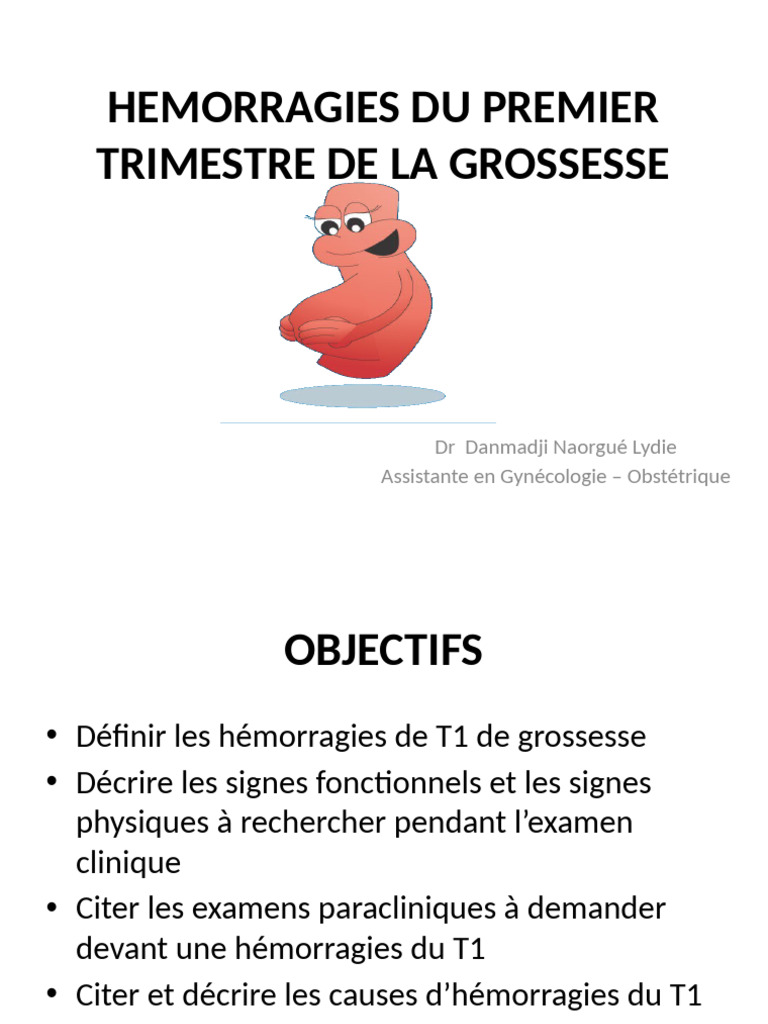 Hémorragies du premier trimestre de grossesse | PDF | Maladies et ...