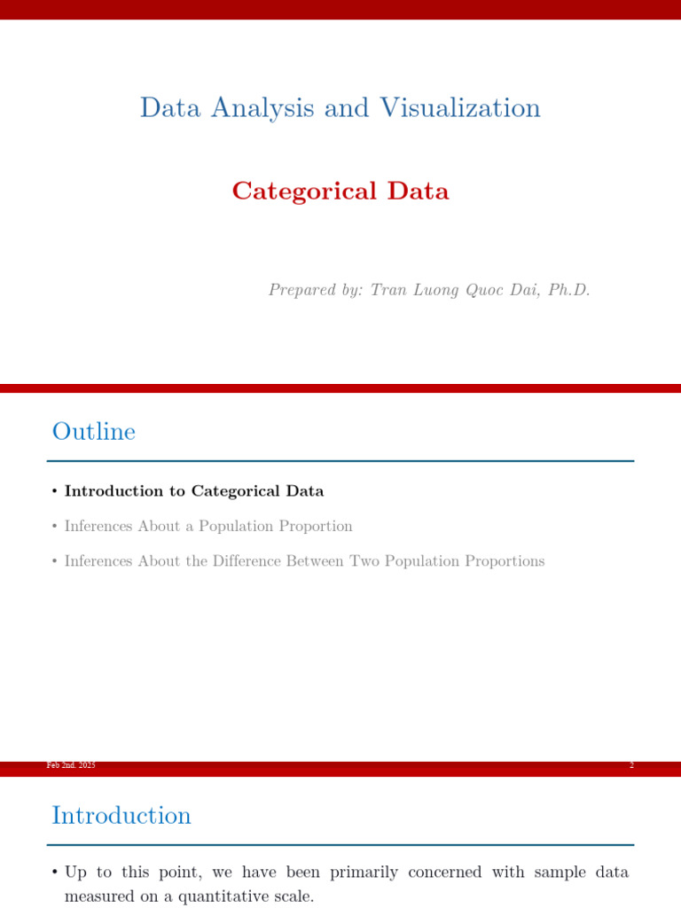 Categorical Data Analysis Techniques | PDF | Sample Size Determination ...