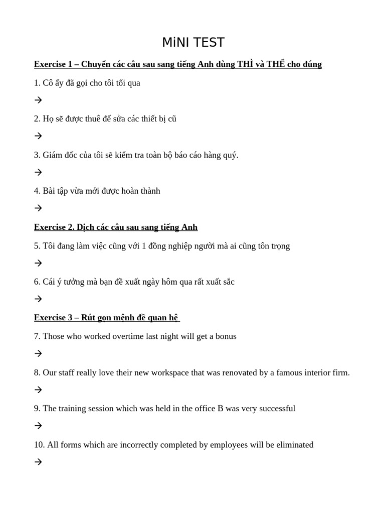 B - Mini Test MĐQH 2 | PDF