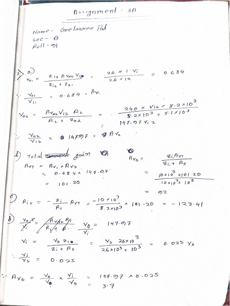Analog Assignment 3A | PDF