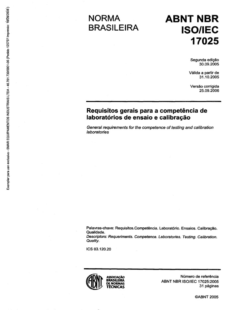 2006-abnt-nbr-iso-iec-17-025-requisitos-gerais-para-a-compet-ncia