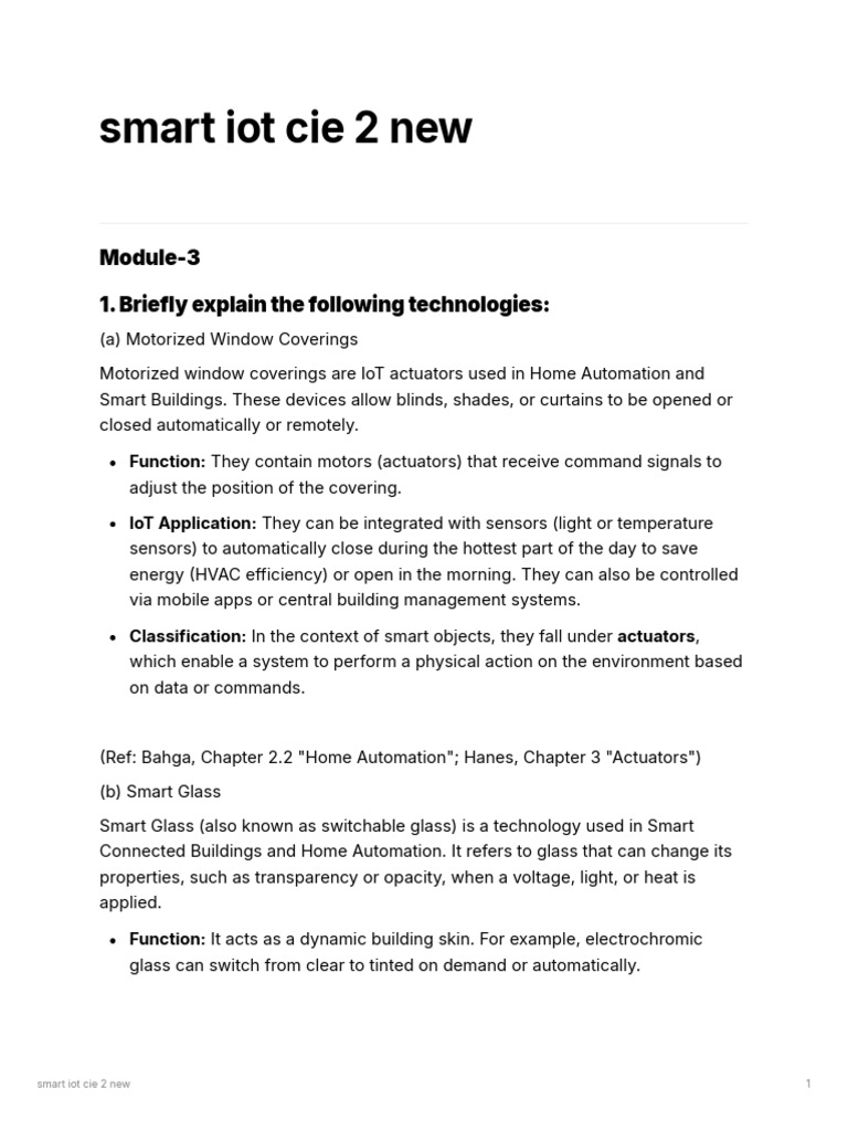 Smart Iot Cie 2 New | PDF | Internet Of Things | Computer Network