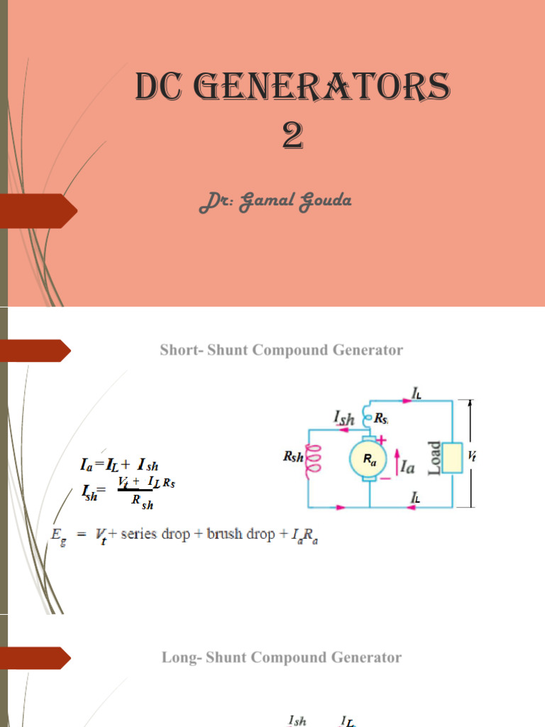 Understanding DC Generators and Voltage Regulation | PDF