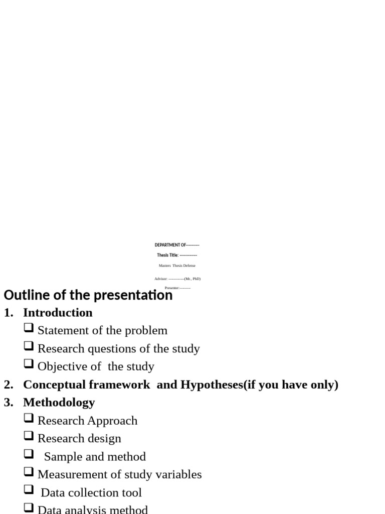 Presentation Structure | PDF