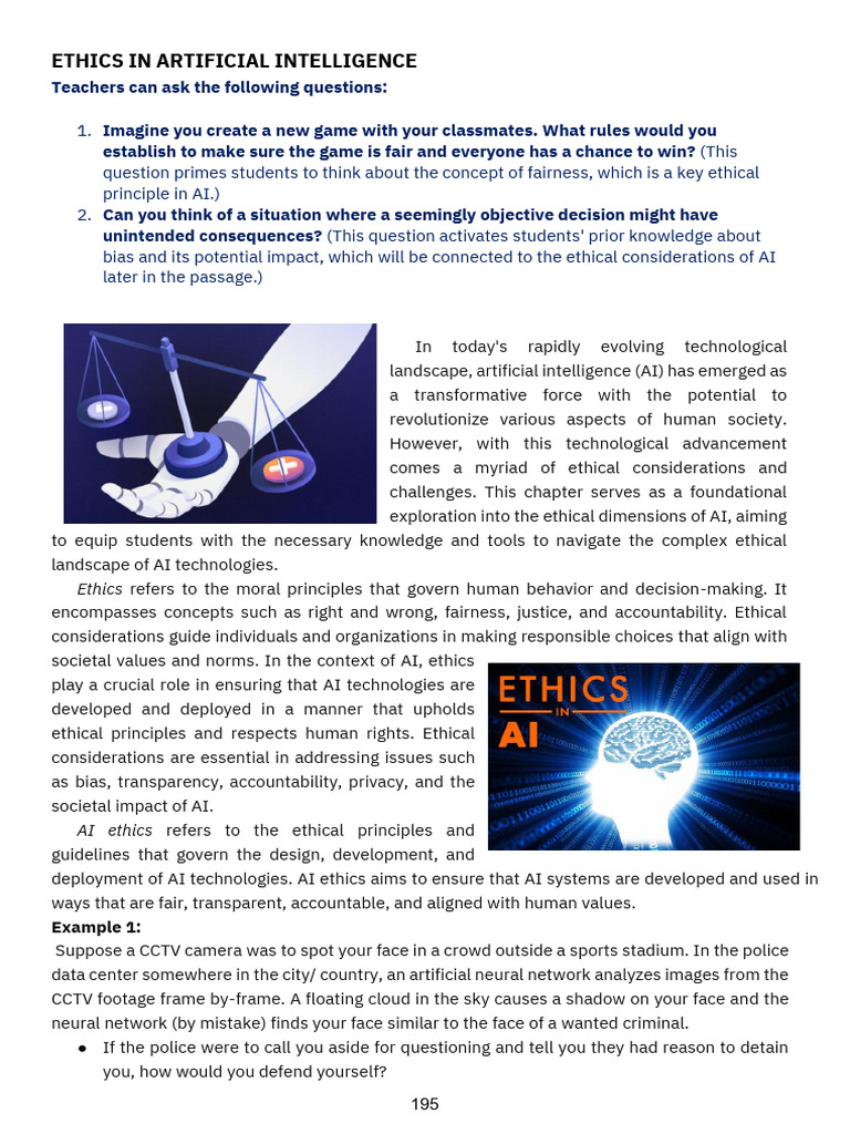 Ethical Considerations in AI Development | PDF | Artificial ...