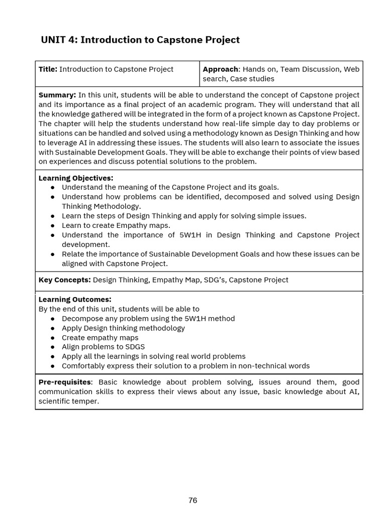 Capstone Project Overview and Methodology | PDF | Brainstorming ...