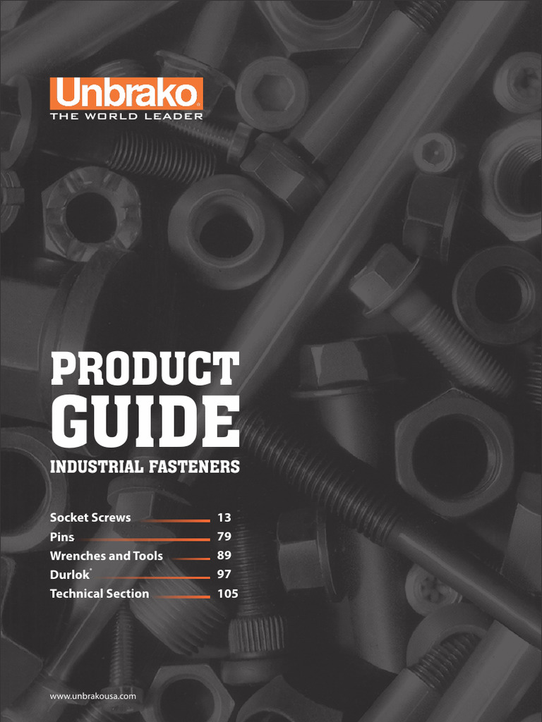 Unbrako Industrial Fasteners Guide | PDF | Screw | Strength Of Materials