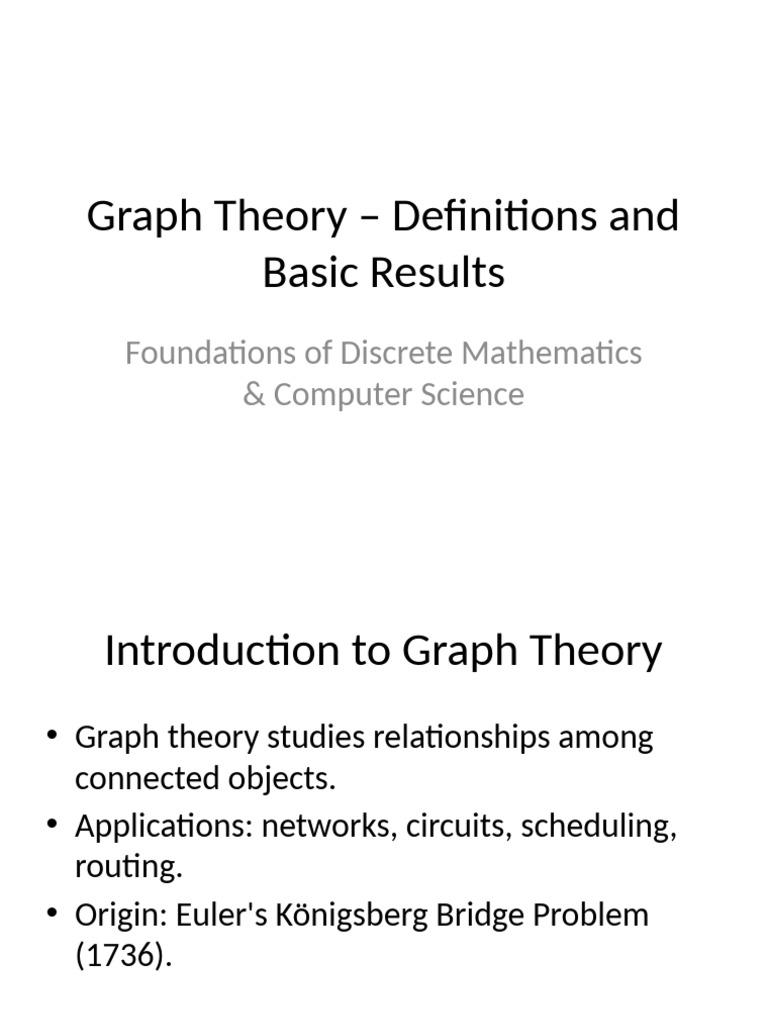 Graph Theory Visual | PDF | Vertex (Graph Theory) | Graph Theory