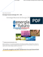 Estrategia Nacional de Energía 2012 - 2030 - Ministerio de Energía