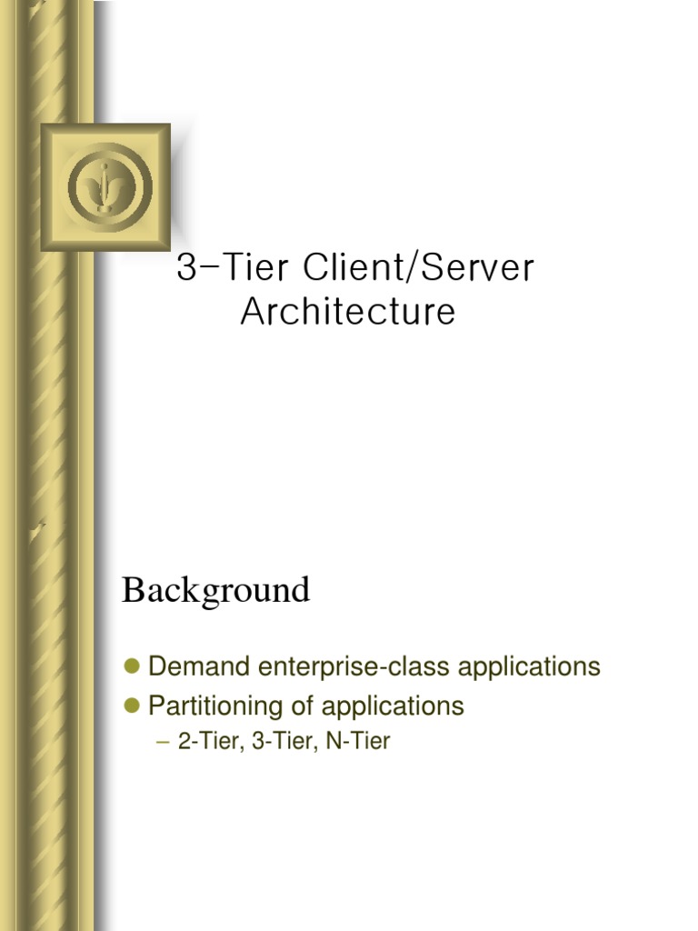 3 Tier Client Server Concept TP | PDF | Client–Server Model | Microsoft ...