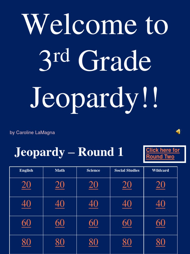 3rd Grade Jeopardy Game Questions | PDF | Water | Foods