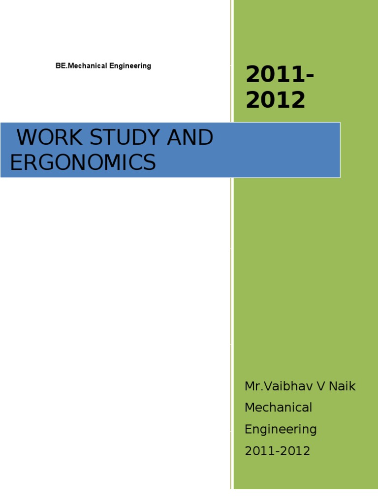 Work Study Techniques in Management | PDF | Industrial Engineering ...