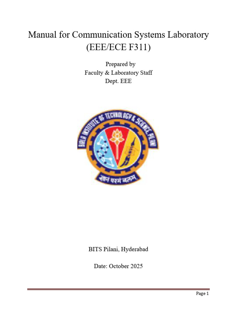 Baseband Communication System Lab Guide | PDF | Signal To Noise Ratio ...