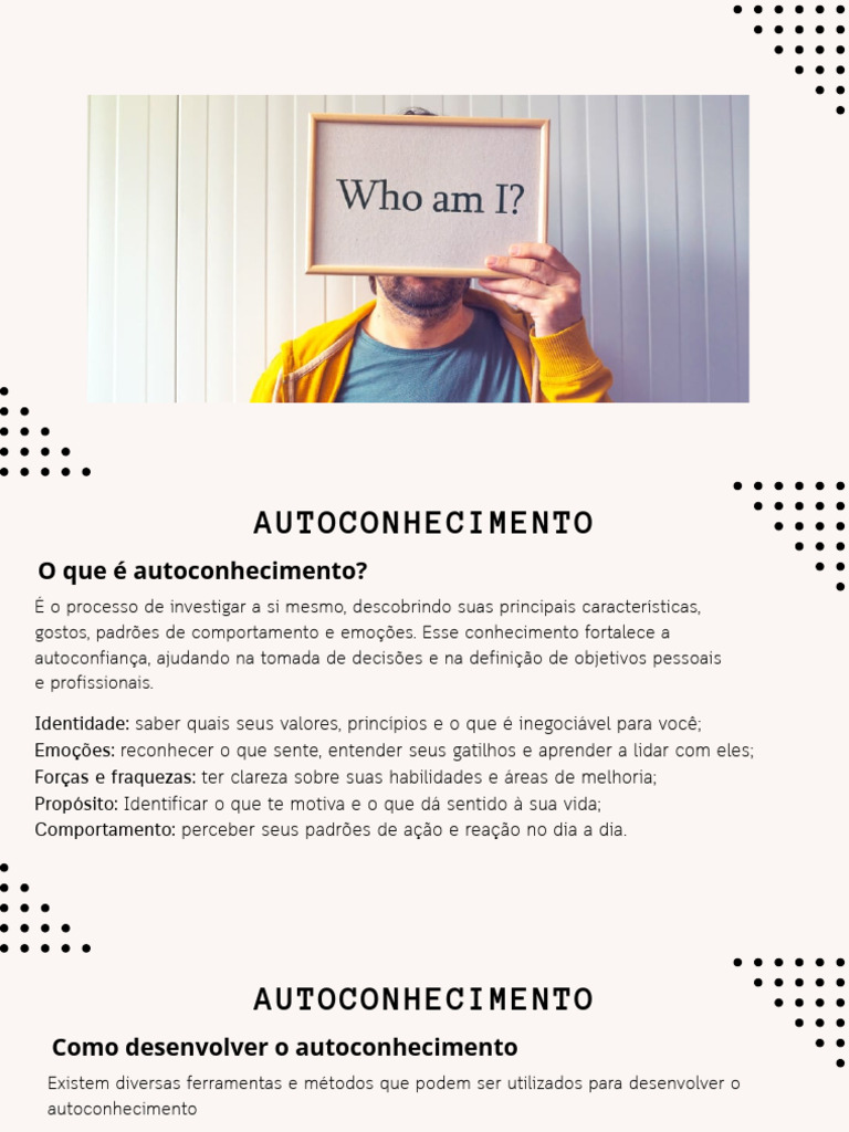 Como Desenvolver o Autoconhecimento | PDF