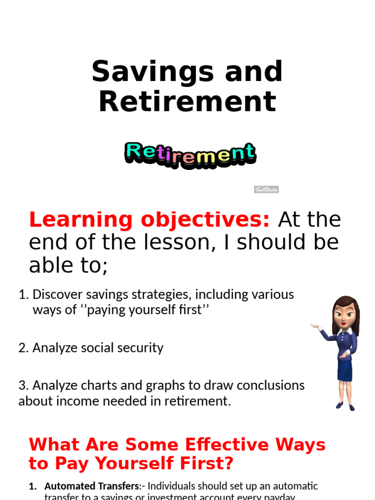 Savings Strategies for Retirement Planning | PDF | Retirement | Pension