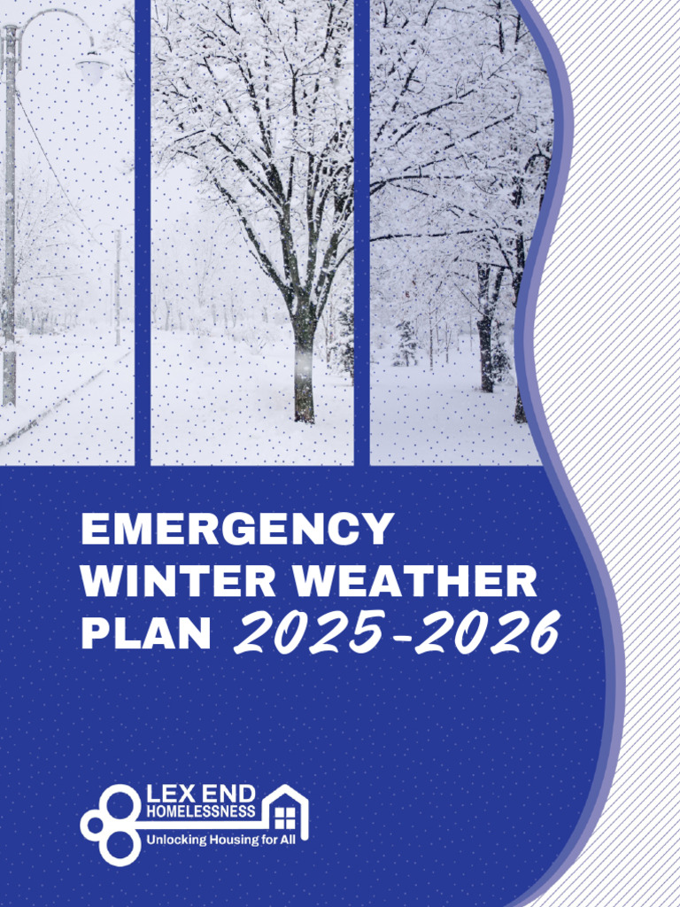 Lexington Winter Weather Shelter Plan 2025-2026 | PDF | Homelessness | Meal